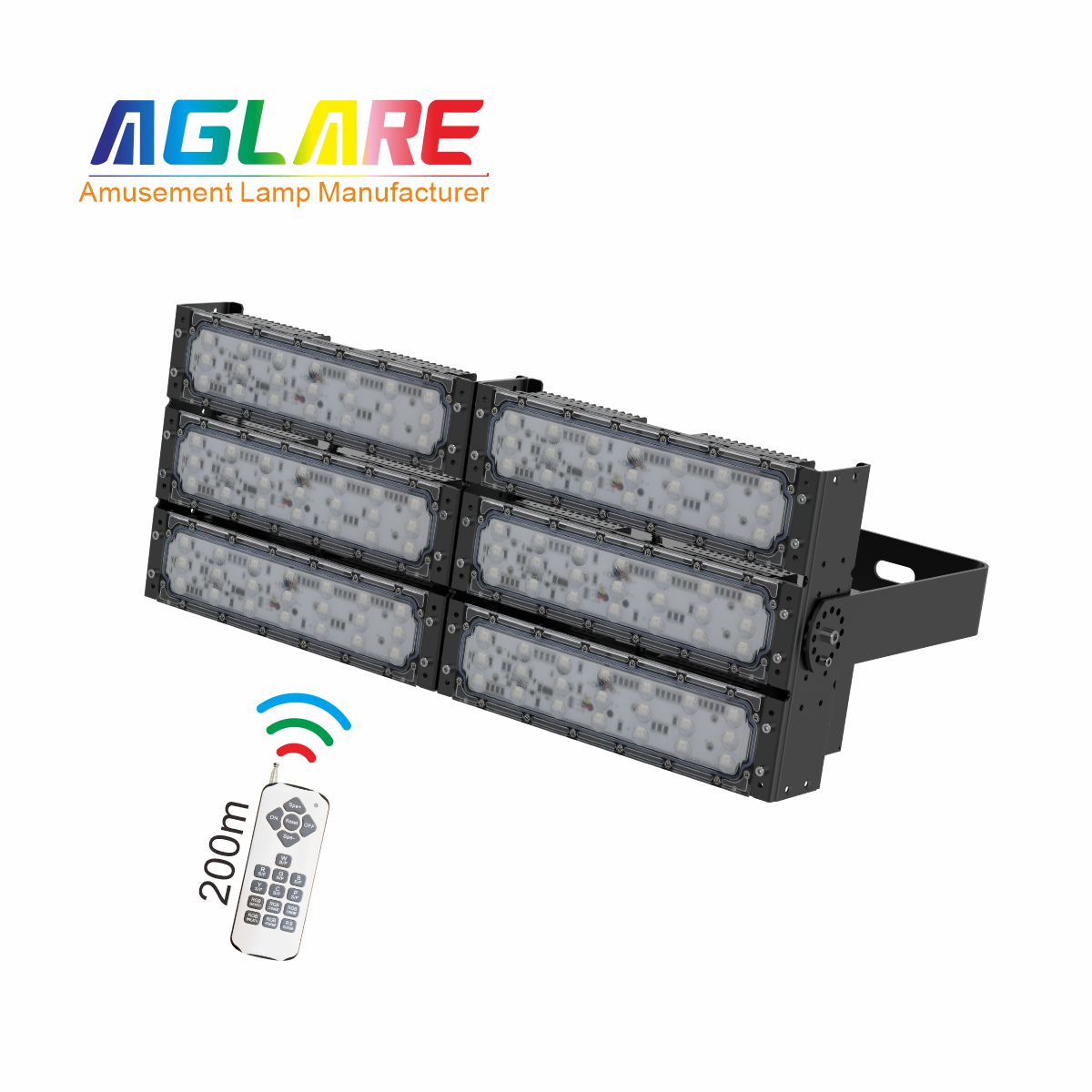 300W彩色LED投光灯RGB投射灯泛光灯