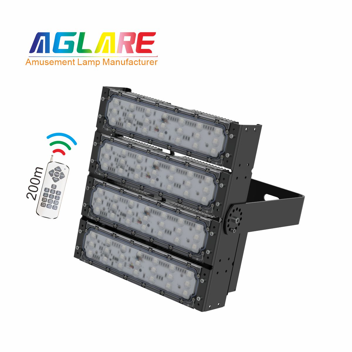 200W RGB彩色投光灯,变色户外射灯带遥？？？仄