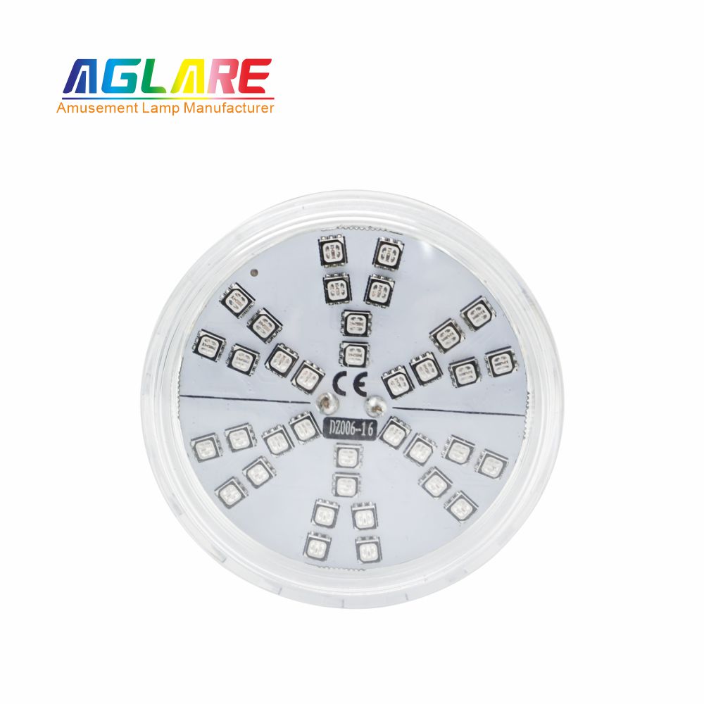 60mm RGB LED游乐场灯1-16自动程序旋转效果- AC24V，， 42led