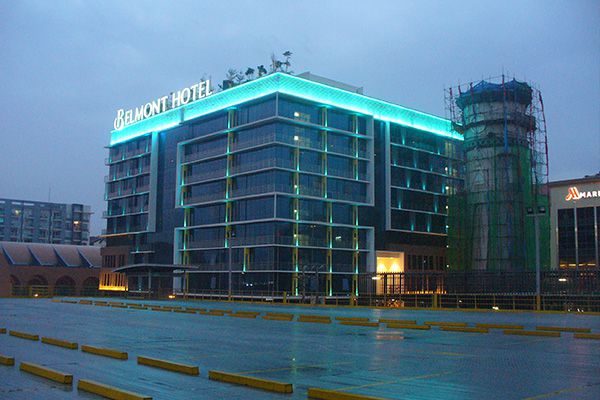 和记官网照明的户外装饰灯用在菲律宾旅馆工程项目